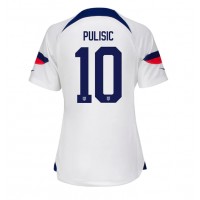 Echipament fotbal Statele Unite Christian Pulisic #10 Tricou Acasa Mondial 2022 pentru femei maneca scurta